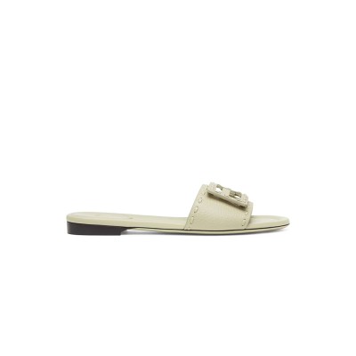 FENDI BAGUETTE GREEN SELLERIA SLIDES 8R8136AQY2F1STV